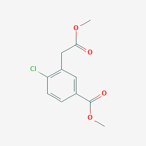 Methyl 4-chloro-3-(2-methoxy-2-oxoethyl)benzoate