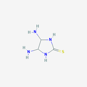 molecular formula C3H8N4S B12611725 4,5-Diaminoimidazolidine-2-thione CAS No. 651059-03-9