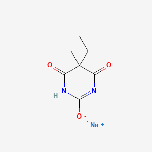 molecular formula C8H11N2NaO3 B1261173 Barbital sodium CAS No. 144-02-5
