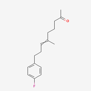 molecular formula C16H21FO B12611735 9-(4-Fluorophenyl)-6-methylnon-6-en-2-one CAS No. 917612-28-3