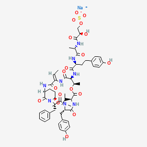 molecular formula C54H69N8NaO18S B1261175 Lyngbyastatin 6 