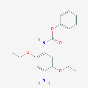 molecular formula C17H20N2O4 B12611768 Phenyl (4-amino-2,5-diethoxyphenyl)carbamate CAS No. 917868-11-2