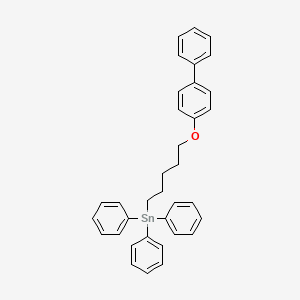 {5-[([1,1'-Biphenyl]-4-yl)oxy]pentyl}(triphenyl)stannane