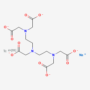 molecular formula C14H18N3NaO10Tc B1261182 Technetium Tc 99m pentetate 