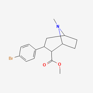 molecular formula C16H20BrNO2 B1261183 3-(4-Bromo-phenyl)-8-methyl-8-aza-bicyclo[3.2.1]octane-2-carboxylic acid methyl ester 
