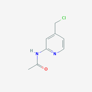 molecular formula C8H9ClN2O B12611841 N-[4-(Chloromethyl)-2-pyridinyl]acetamide CAS No. 872706-98-4