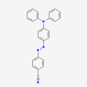 molecular formula C25H18N4 B12611860 4-{(E)-[4-(Diphenylamino)phenyl]diazenyl}benzonitrile CAS No. 648901-10-4