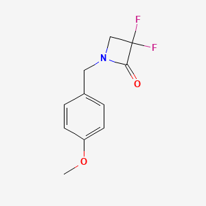 2-Azetidinone, 3,3-difluoro-1-[(4-methoxyphenyl)methyl]-