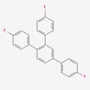 molecular formula C24H15F3 B12611869 1,2,4-Tris(4-fluorophenyl)benzene CAS No. 896102-02-6