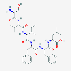 molecular formula C38H56N6O8 B12611876 L-Seryl-L-valyl-L-isoleucyl-L-phenylalanyl-L-phenylalanyl-L-leucine CAS No. 918528-32-2