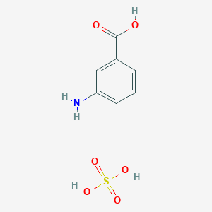 molecular formula C7H9NO6S B12611883 3-Aminobenzoic acid;sulfuric acid CAS No. 646516-67-8