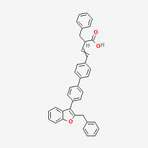 Benzenepropanoic acid, a-[2-[4'-[2-(phenylmethyl)-3-benzofuranyl][1,1'-biphenyl]-4-yl]ethenyl]-