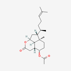 molecular formula C22H34O4 B1261193 4-乙酰基扁桃海柯罗丁 B 
