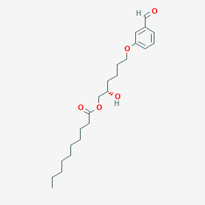 (2S)-6-(3-Formylphenoxy)-2-hydroxyhexyl decanoate