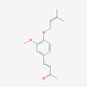 4-{3-Methoxy-4-[(3-methylbut-2-en-1-yl)oxy]phenyl}but-3-en-2-one