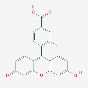 Benzoic acid, 4-(6-hydroxy-3-oxo-3H-xanthen-9-yl)-3-methyl-