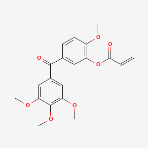 2-Methoxy-5-(3,4,5-trimethoxybenzoyl)phenyl prop-2-enoate