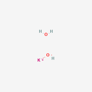 molecular formula H3KO2 B1261204 Potassium hydroxide monohydrate 