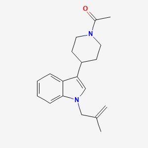 1-{4-[1-(2-Methylprop-2-en-1-yl)-1H-indol-3-yl]piperidin-1-yl}ethan-1-one