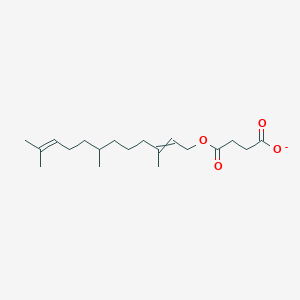 molecular formula C19H31O4- B12612069 4-Oxo-4-[(3,7,11-trimethyldodeca-2,10-dien-1-YL)oxy]butanoate CAS No. 648958-18-3