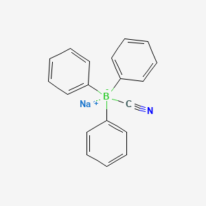 molecular formula C19H15BNNa B1261212 Sodium cyanotriphenylborate CAS No. 14568-16-2