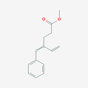 molecular formula C14H16O2 B12612133 Methyl 4-benzylidenehex-5-enoate CAS No. 919283-82-2