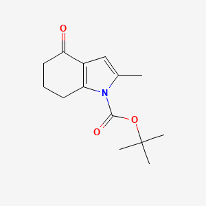 molecular formula C14H19NO3 B12612139 N-Boc-2-methyl-4-oxo-4,5,6,7-tetrahydroindole 