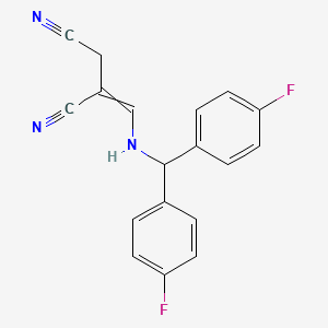 2-({[Bis(4-fluorophenyl)methyl]amino}methylidene)butanedinitrile