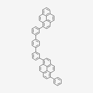 molecular formula C56H34 B12612154 1-Phenyl-6-[3-[4-(3-pyren-1-ylphenyl)phenyl]phenyl]pyrene CAS No. 918654-68-9