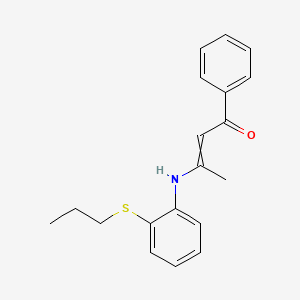 1-Phenyl-3-[2-(propylsulfanyl)anilino]but-2-en-1-one