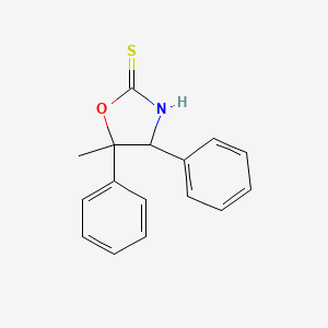 molecular formula C16H15NOS B12612163 5-Methyl-4,5-diphenyl-1,3-oxazolidine-2-thione CAS No. 917965-96-9