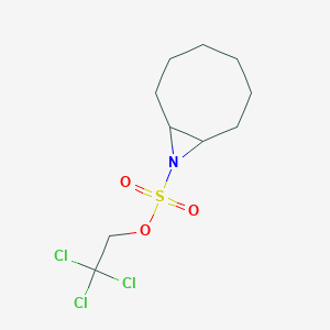 molecular formula C10H16Cl3NO3S B12612204 2,2,2-Trichloroethyl 9-azabicyclo[6.1.0]nonane-9-sulfonate CAS No. 917616-23-0