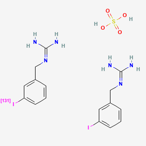 molecular formula C16H22I2N6O4S B1261221 Iobenguane sulfate I 131 (TN) 