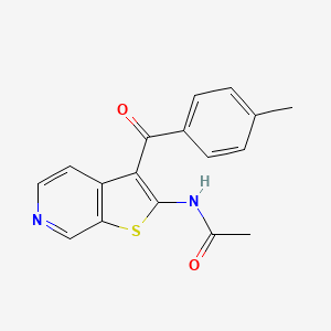 N-[3-(4-Methylbenzoyl)thieno[2,3-c]pyridin-2-yl]acetamide