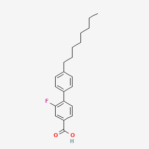 molecular formula C21H25FO2 B12612234 2-Fluoro-4'-octyl[1,1'-biphenyl]-4-carboxylic acid CAS No. 920269-80-3