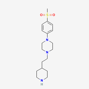 1-[4-(Methanesulfonyl)phenyl]-4-[2-(piperidin-4-yl)ethyl]piperazine