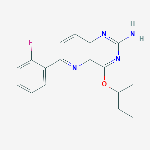 4-[(Butan-2-yl)oxy]-6-(2-fluorophenyl)pyrido[3,2-d]pyrimidin-2-amine