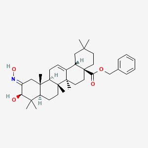 (3Beta)-3-hydroxy-2-(hydroxyimino)olean-12-en-28-oic acid phenylmethyl ester