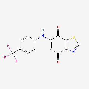 6-[4-(Trifluoromethyl)anilino]-1,3-benzothiazole-4,7-dione