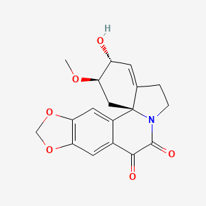 molecular formula C18H17NO6 B1261232 10,11-二氧代红豆碱 