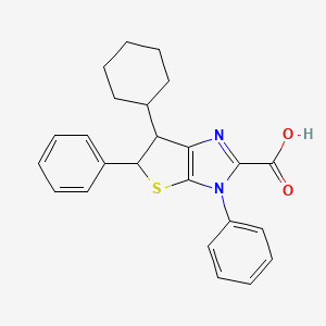 3h-Thieno[2,3-d]imidazole-5-carboxylic acid,3-cyclohexyl-2,6-diphenyl-