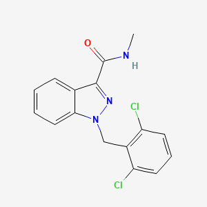 molecular formula C16H13Cl2N3O B12612332 1-[(2,6-Dichlorophenyl)methyl]-N-methyl-1H-indazole-3-carboxamide CAS No. 920019-40-5