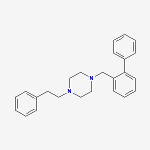 molecular formula C25H28N2 B12612396 1-[([1,1'-Biphenyl]-2-yl)methyl]-4-(2-phenylethyl)piperazine CAS No. 918479-97-7