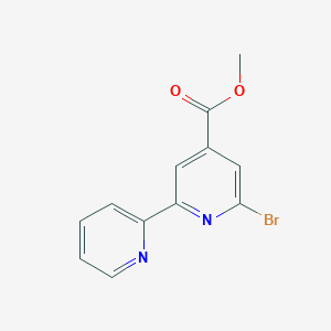 molecular formula C12H9BrN2O2 B12612443 Methyl 6-bromo[2,2'-bipyridine]-4-carboxylate CAS No. 913719-90-1