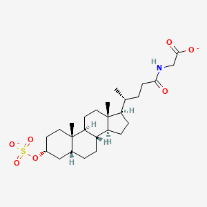 molecular formula C26H41NO7S-2 B1261253 硫代甘油胆酸（2-） 