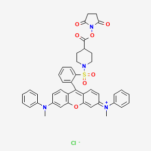 molecular formula C43H39ClN4O7S B1261254 QSY7琥珀酰亚胺酯 