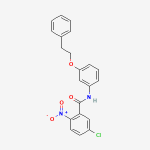 5-Chloro-2-nitro-N-[3-(2-phenylethoxy)phenyl]benzamide