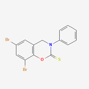 6,8-Dibromo-3-phenyl-3,4-dihydro-2H-1,3-benzoxazine-2-thione