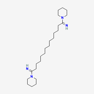 molecular formula C24H46N4 B12612601 1,14-Di(piperidin-1-yl)tetradecane-1,14-diimine CAS No. 648440-58-8