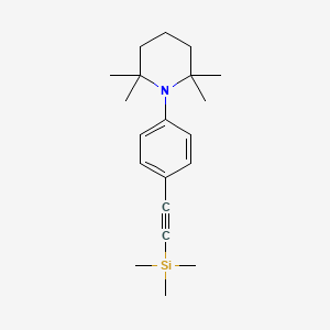 2,2,6,6-Tetramethyl-1-{4-[(trimethylsilyl)ethynyl]phenyl}piperidine